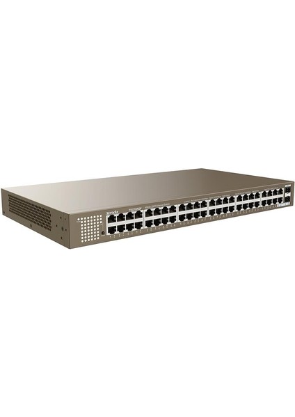 Tenda TEG1050F 48 Port 10-100-1000 Mbps + 2 Port Sfp Switch Çelik Kasa Rack Mount