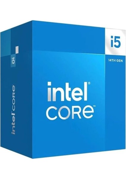 Intel Core I5 14400 Box 29.5mb 10çekirdekli O-B UHD VGA 1700P 65W Kutulu+Fanlı Işlemci