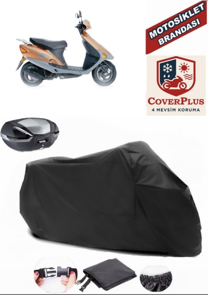 Honda Bali Motor Brandası Siyah Arka Çanta Uyumlu Motorsiket Brandası Motor Örtüsü Çadır Su Geçirmez Motosiklet Kılıfı Motor Brandası