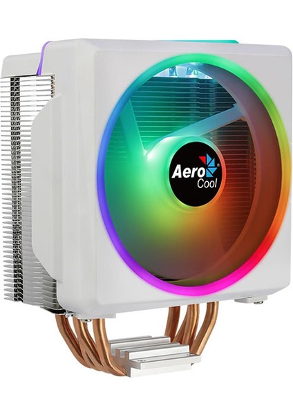 Aerocool AE-CC-CYLN4F-W Cylon 4f Beyaz 12CM Argb Şeffaf Fan Işlemci Soğutucu
