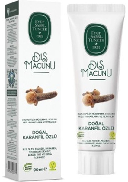 Eyüp Sabri Tuncer Doğal Karanfil Özlü Diş Macunu 90 ml
