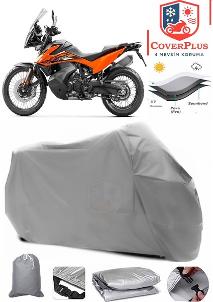 Ktm 890 Adventure Motor Brandası Gri Motorsiket Brandası Motor Örtüsü Çadır Su Geçirmez Motosiklet Kılıfı Motor Brandası