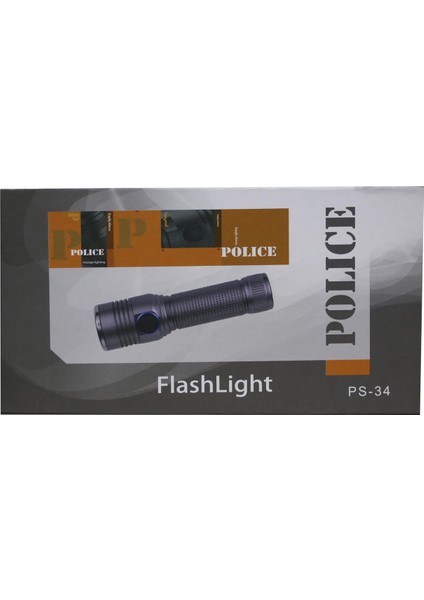 Polıce Ps-34 Üç Ayrı Modda Işık, Şarjlı El Feneri