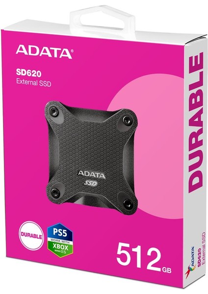 Adata 512GB SD620 Siyah Taşınabilir USB 3.2 Gen2 SSD Harici Disk fiyatları