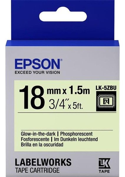 Epson Lk-4ybp Pastel Sarı Üzeri Siyah 12MM 9metre Etiket