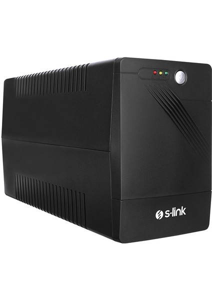 S-Link Mıght U100 1000VA Ups 12V7AH-2 600W Siyah Line-Interactive Kesintisiz Ups Güç Kaynağı