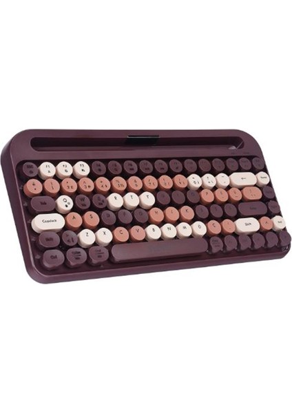 Everest Kb-99 Mocha 2.4g+Bt1+Bt2 Çoklu Cihaz Bağlantılı Q Kablosuz Klavye