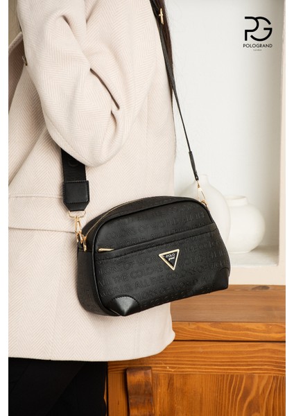 Orijinal Kadın Yeni Trend Desenli Lüks Yumuşak Deri Konforlu Kalın Çapraz Askılı Şık Omuz Çantası