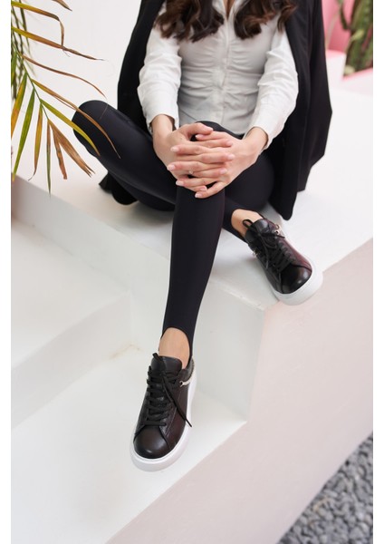 Polinas Kadin Camel Taş Detay Gercek Deri Suet Sneaker fırsatları