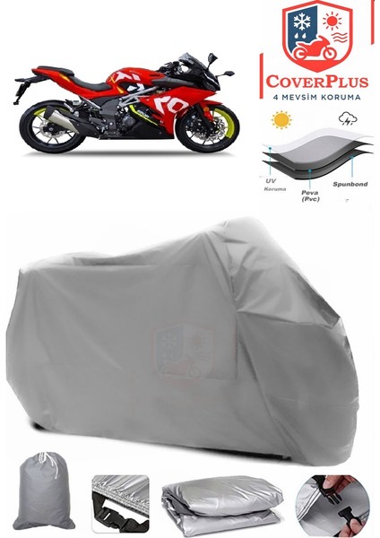 Yuki Taro 250R Motor Brandası Gri Motorsiket Brandası Motor Örtüsü Çadır Su Geçirmez Motosiklet Kılıfı Motor Brandası