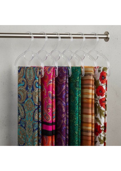 10 Adet Şal ve Eşarp Askısı - Kemer - Fular - Atkı - Kravat Askılığı modelleri