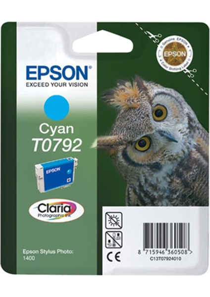 Epson 1400-P50 Cyan Mavi Mürekkep Kartuş T07924020