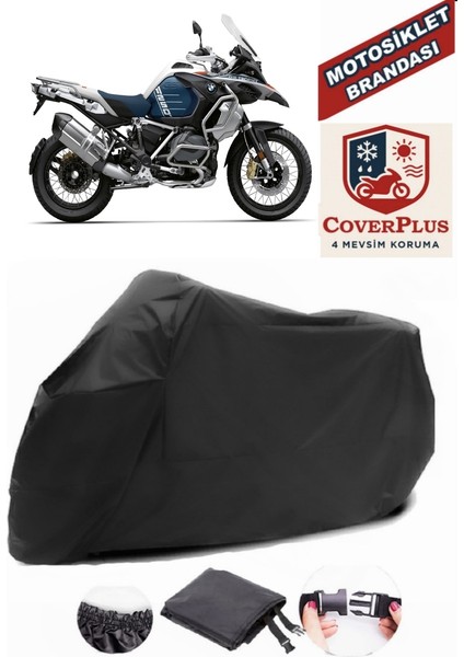 Bmw Yeni R 1250 Gs Adventure Motor Brandası Siyah Motorsiket Brandası Motor Örtüsü Çadır Su Geçirmez Motosiklet Kılıfı Motor Brandası