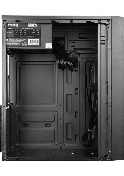 Everest K310 Peak 350W Smd Psu 2-Usb2.0+Hd Audio Mid-Tower Kompakt Tasarım Atx Pc Kasası fiyatları