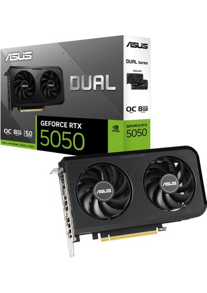 Asus Dual Geforce RTX5050 Oc Edition DUAL-RTX5050-O8G-NVIDIA 8gb Gddr6 Dlss 4 128 Bit Ekran Kartı