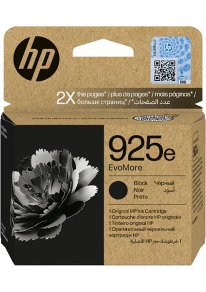 Hp 925E Siyah Black Kartuş 4K0W3PE