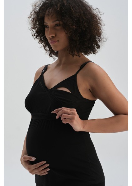 Kadın Pamuklu Açılabilir Lohusa Emzirme Atleti 5000KC