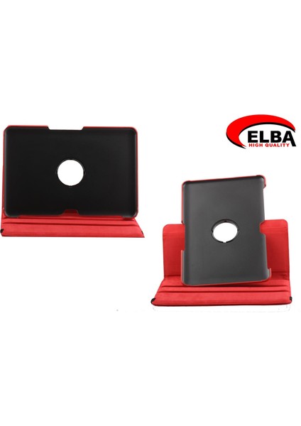 Elba Samsung Tab2 P5100 Renkli Kılıf 360 Derece Dönebilen (Beyaz-Kırmızı-Açık Mavi-Siyah) 10.1"