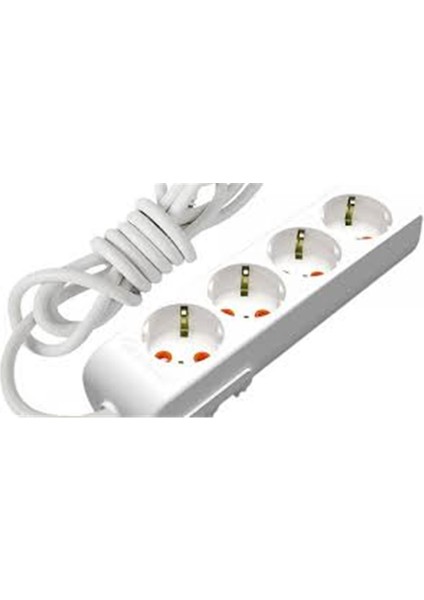 Mutlusan Rı-Tech 4lü Topraklı Grup Priz 5m (001 175 410002 05 00)