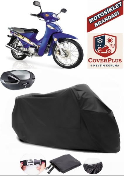 Kanuni Tisiyah Arka Çanta Uyumluna S100 Motor Brandası Siyah Arka Çanta Uyumlu Motorsiket Brandası Motor Örtüsü Çadır Su Geçirmez Motosiklet Kılıfı Motor Brandası