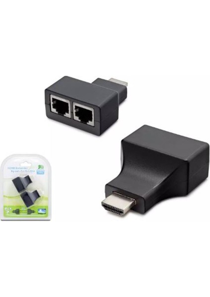 Hadron HDX1298 30M HDMI Extender By Cat5-6 Siyah