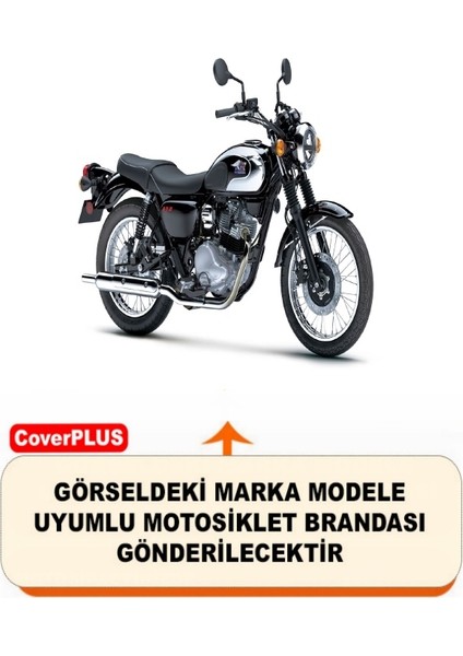 Kawasaki Meguro S1 Motor Brandası Gri Arka Çanta Uyumlu Motorsiket Brandası Motor Örtüsü Çadır Su Geçirmez Motosiklet Kılıfı Motor Brandası fiyatları