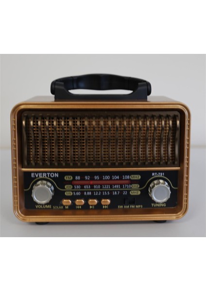 Everton RT-751 -Fm-Am-Sw-Usb-Tf Card-Aux Nostaljik Radyo Solar (Güneş Paneli) fiyatları
