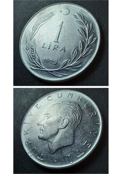 3996368F5625AE2BE7 1979 Akmonital 1lira Çt/ççt+ Eski Madeni Para