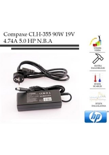 Compaxe CLH-355 90W 19V 4.74A 7.4-5.0 Hp Compaqe Notebook Adaptörü