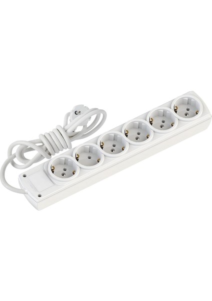 Mutlusan Rı-Tech 6lı 1mt Topraklı Grup Priz (001 175 610002 01 00)