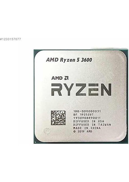 Amd Ryzen 5 3600 Mpk 3.60GHZ 32MB Am4 (65W) Kutusuz Tray Işlemci
