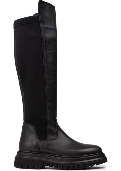 Kadın Siyah Fermuarlı Bot - M1043ZSYHE01