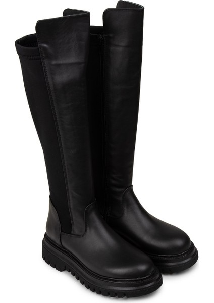 Kadın Siyah Fermuarlı Bot - M1043ZSYHE01 modelleri