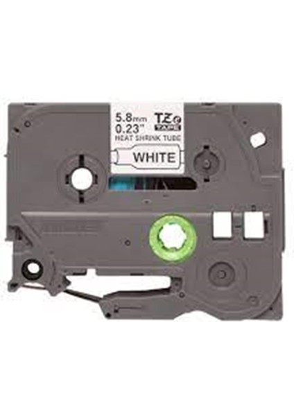 Brother P-Touch HSE-231 12 mm Beyaz Üzerıne Sıyah Isı ile Daralan Laminasyonlu Etiket