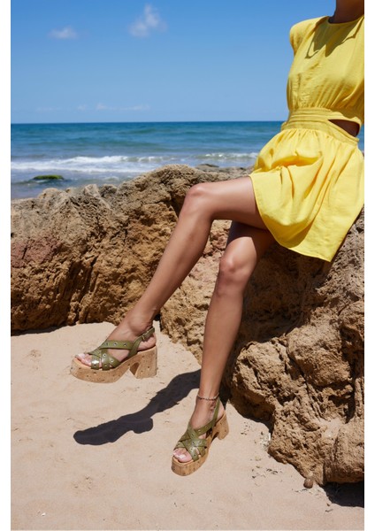 Modica Kadın Bej Nude Gercek Deri Ispanya Uretım Sandalet modelleri