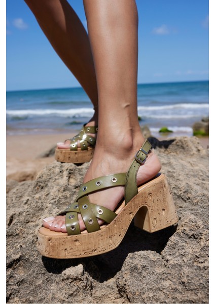 Modica Kadın Bej Nude Gercek Deri Ispanya Uretım Sandalet