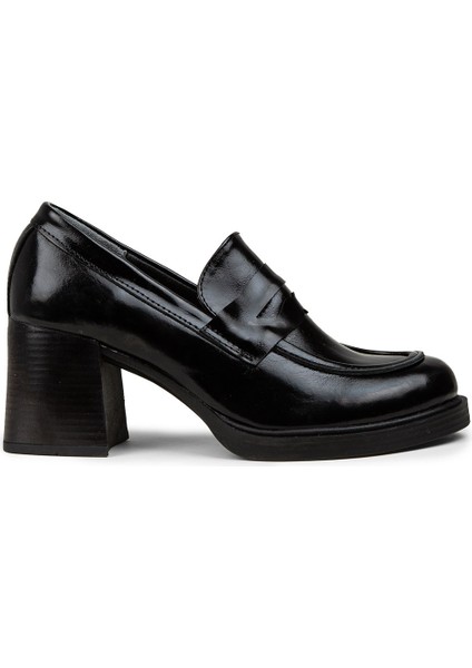 Kadın Rugan Siyah Topuklu Makosen - M3176ZSYHC01