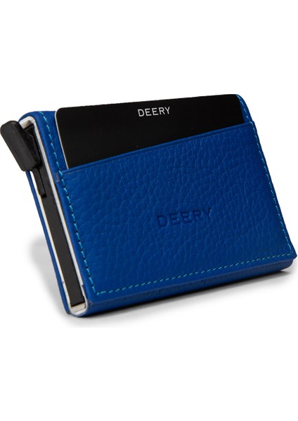 Hakiki Deri Mavi Mekanizmalı Yatay Erkek Cüzdanı - 00611ZMVIZ01 fiyatları
