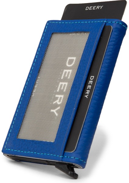 Hakiki Deri Mavi Mekanizmalı Yatay Erkek Cüzdanı - 00611ZMVIZ01 modelleri