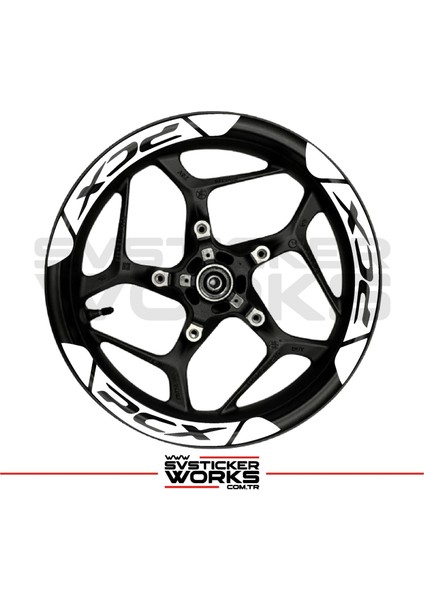 Honda Pcx Jant Şeridi Geniş Sticker Dıştan Içe Kaliteli Yüksek Yapışkanlı Sticker