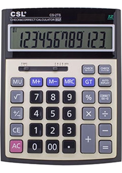 Csl Cs-2ts 12 Hane Masa Tipi Işlem Kontrollü Hesap Makinesi