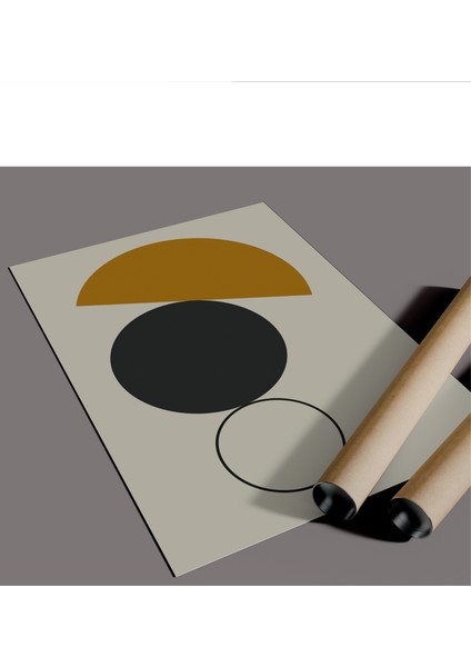 Çerçevesiz Poster, Dijital Baskı Soyut Daireler Temalı Poster, Soyut, Çerçeve Içine Poster fiyatları