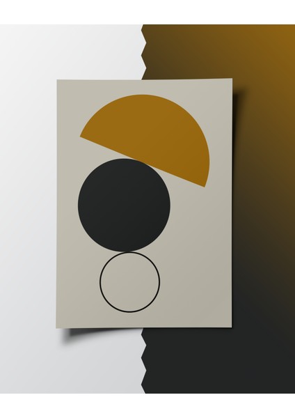 Çerçevesiz Poster, Dijital Baskı Soyut Daireler Temalı Poster, Soyut, Çerçeve Içine Poster indirimleri