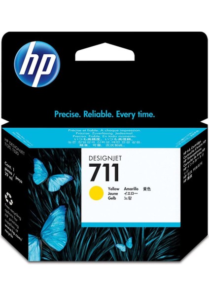 Hp 711 Yellow Sarı 29ML Plotter Kartuşu CZ132A
