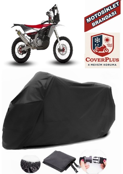 Xef 450 4t MY23 Motor Brandası Siyah Motorsiket Brandası Motor Örtüsü Çadır Su Geçirmez Motosiklet Kılıfı Motor Brandası