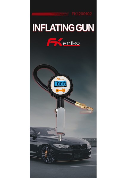 Friko Dijital Göstergeli Lastik Şişirme Hava Saati ( Orta Boy)