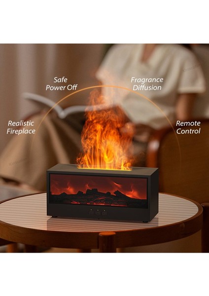 Şömine Görünümlü Alev Efektli Oda Nemlendirici, Hava Nemlendirici, fırsatları