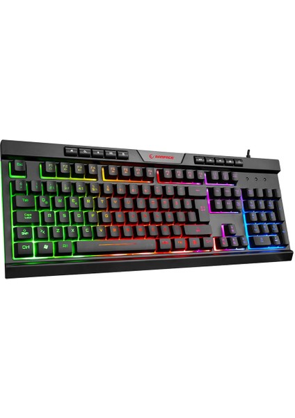 Rampage Bygamex-K2 Rainbow Aydınlatmalı Gaming Oyuncu Klavyesi