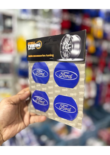 Universal Araç Uyumlu, Jant Göbeği Arması, Sticker 4'lü Set 60MM fiyatları