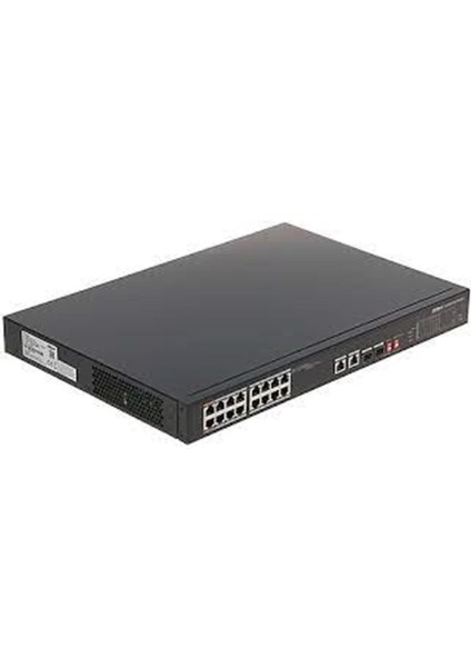 Dahua PFS3218-16ET -135 16 Port Gıgabıt +1XRJ45-1XGB Sfp Combo 135W Poe Rackmount Swıtch